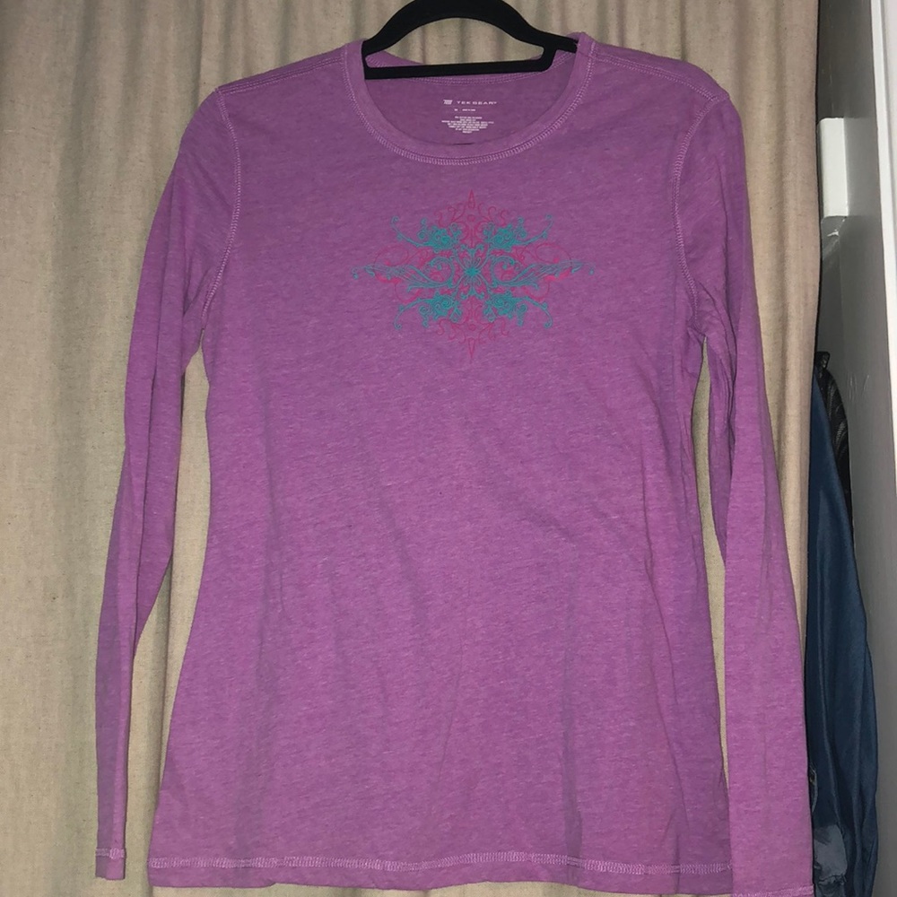TEK gear, pink long sleeve top, medium